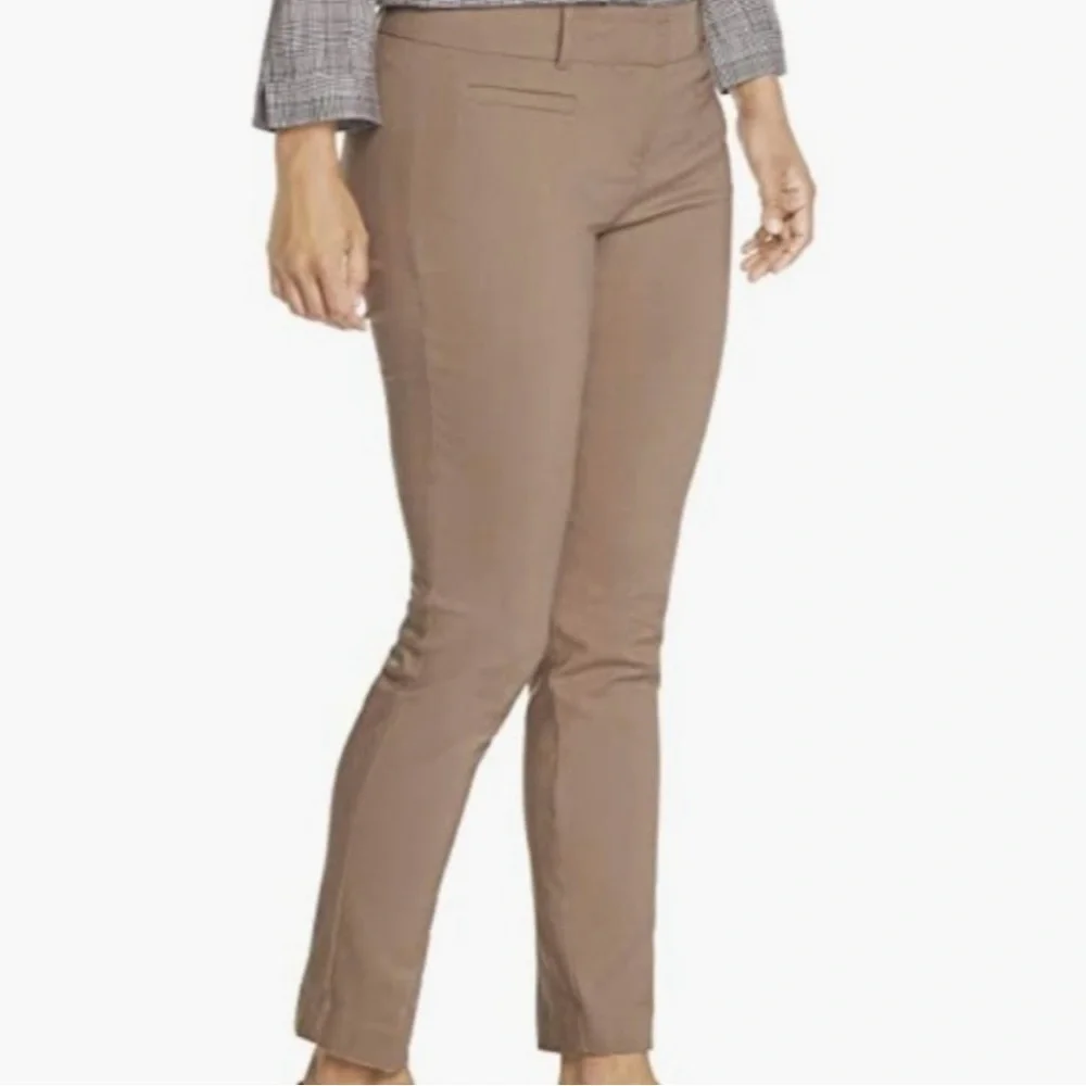 Van Heusen Khaki Stretch Ankle Skinny Cropped Pants - Picture 4 of 11